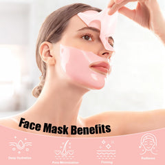 BNIFI overnight hydrogel mask being applied for deep hydration.