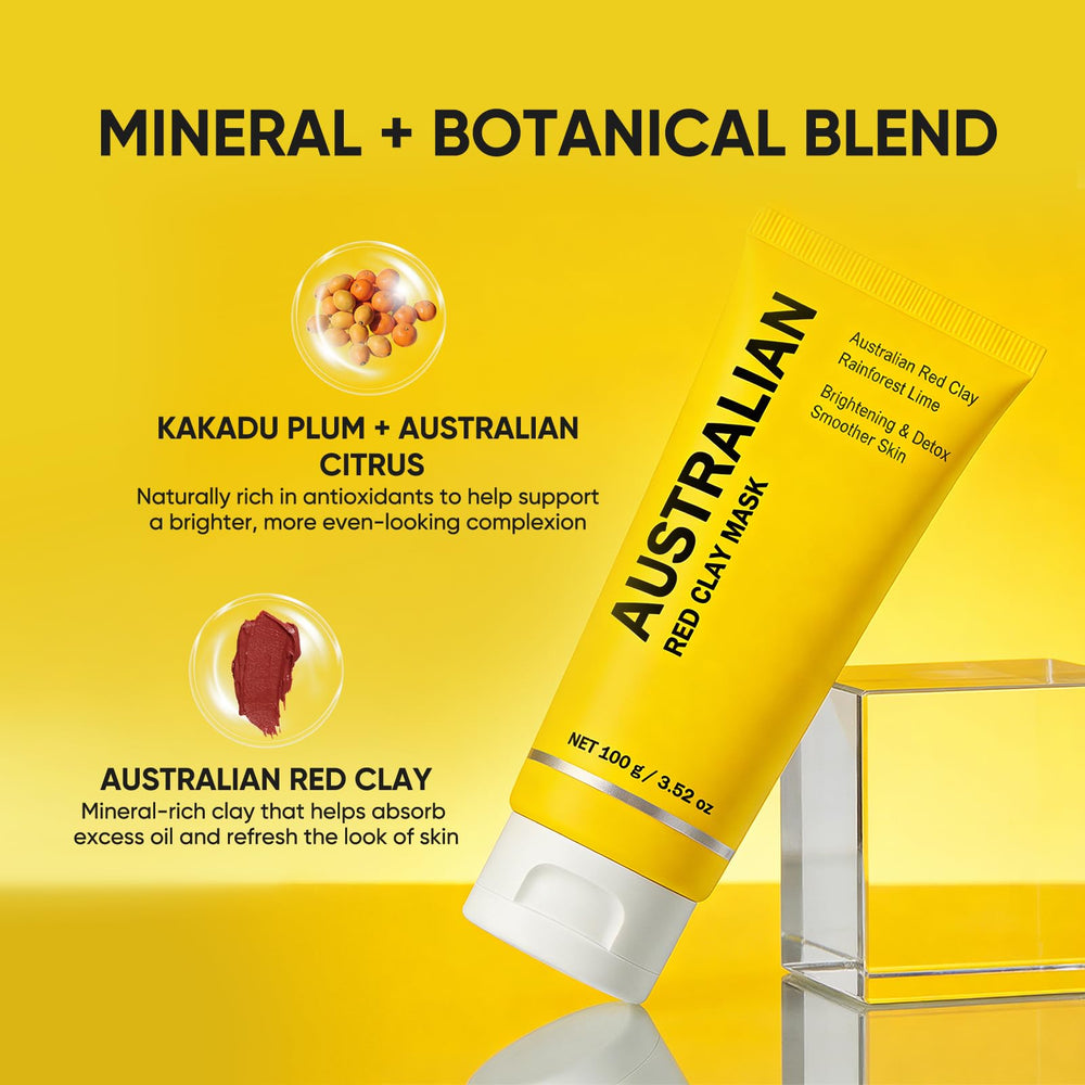 Boaccy Australian Red Clay Mask texture close-up showing earthy mud