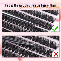 Boahankuke lash clusters for home use, ideal for events and daily wear.