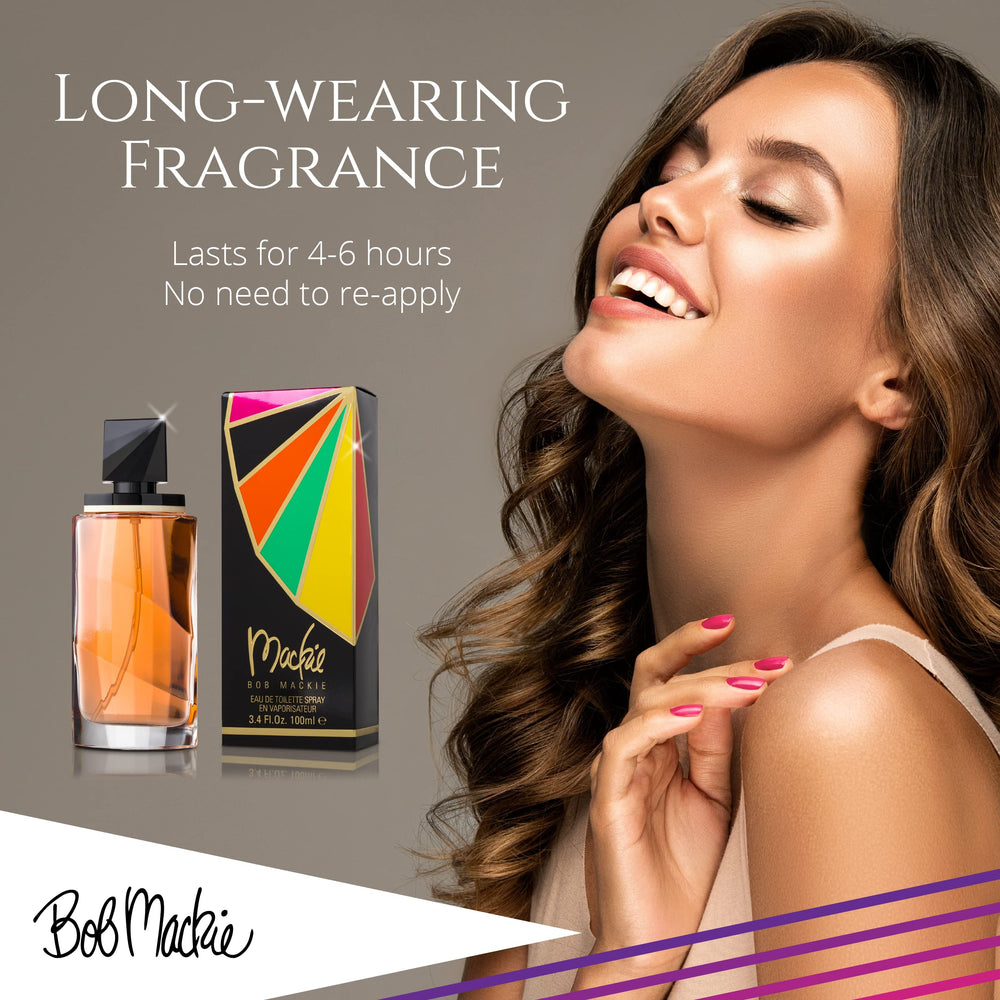 Bob Mackie travel-size fragrance ready for on-the-go use.