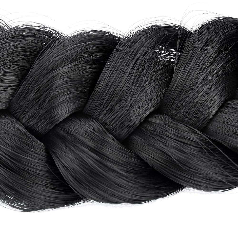 Close-up of the braid detail on the BOBIYA headband highlighting texture