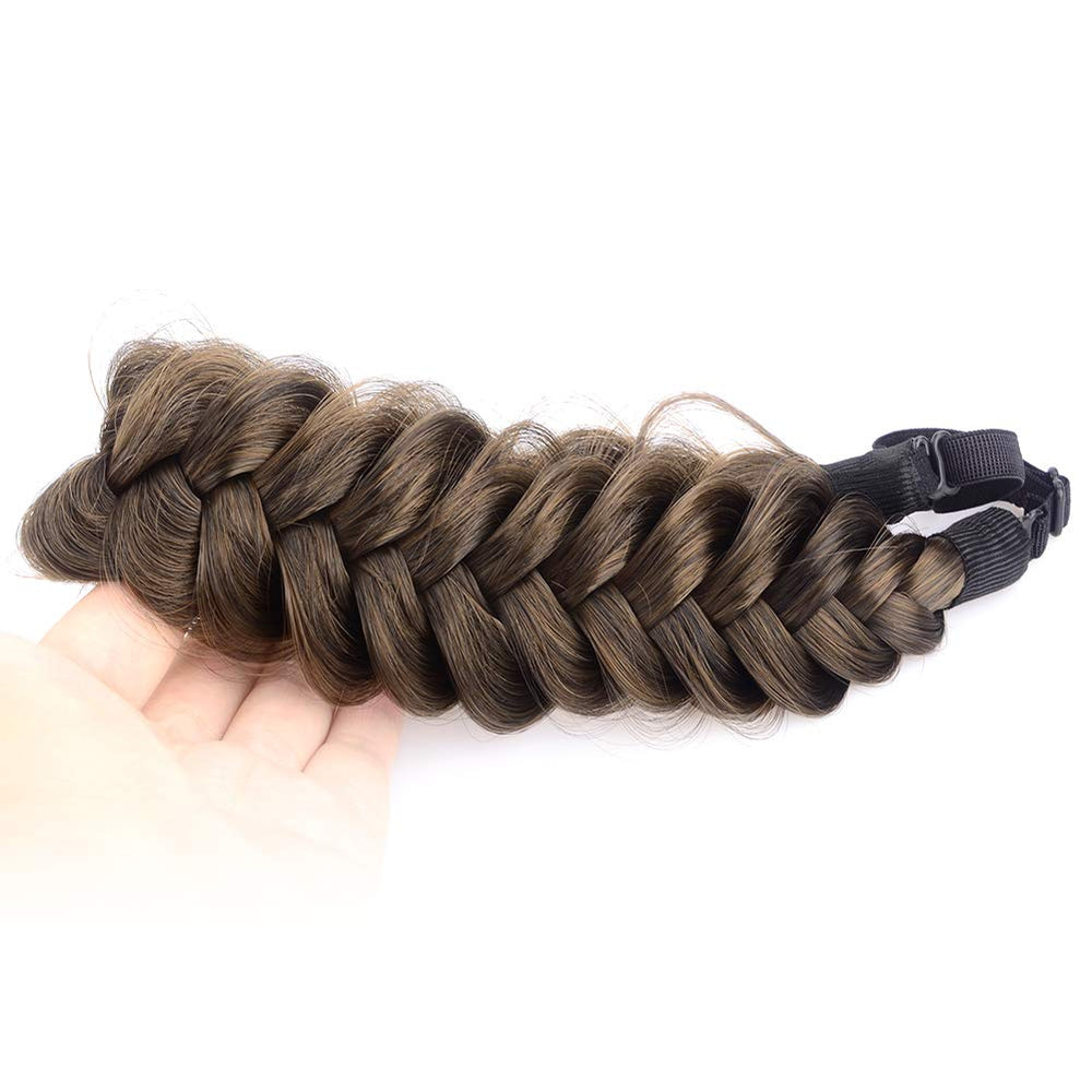 BOBIYA Messy Wide 2 Strands headband shows a braided look for everyday wear