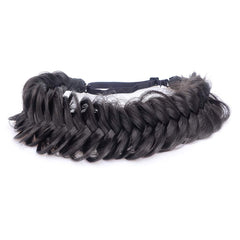 BOBIYA natural black braided headband shows adjustable comfort and fit for many users.