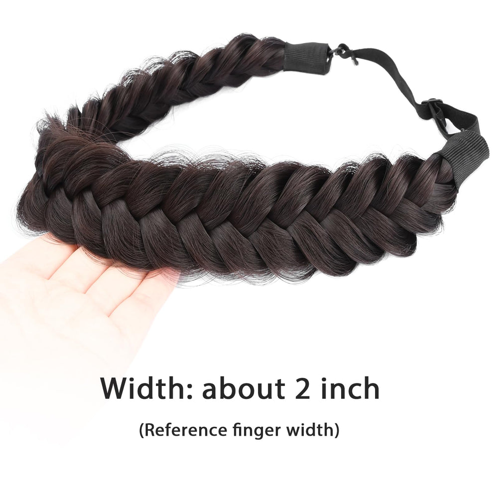 BOBIYA headband uses heat-resistant synthetic fibers that resemble real hair.