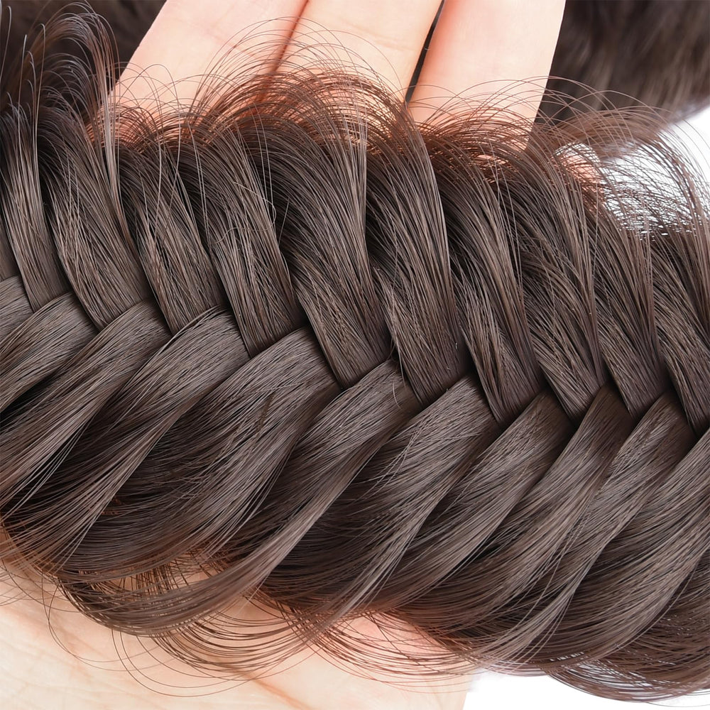 BOBIYA plaited braid headband with elastic stretch for comfortable wear