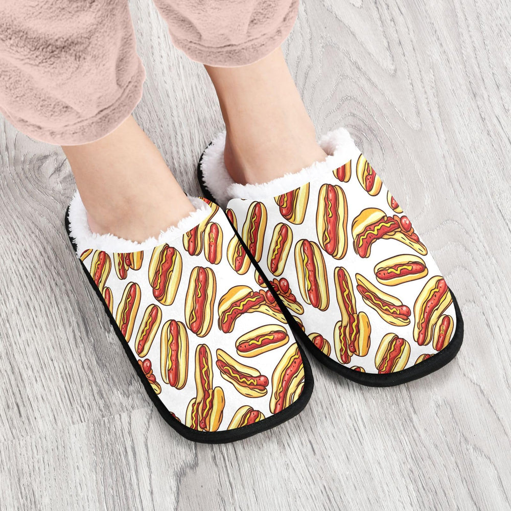 Boccsty slippers with warm plush interior ideal for lounging at home.