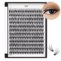 Bodermincer 20D/40D cluster lashes kit for versatile looks