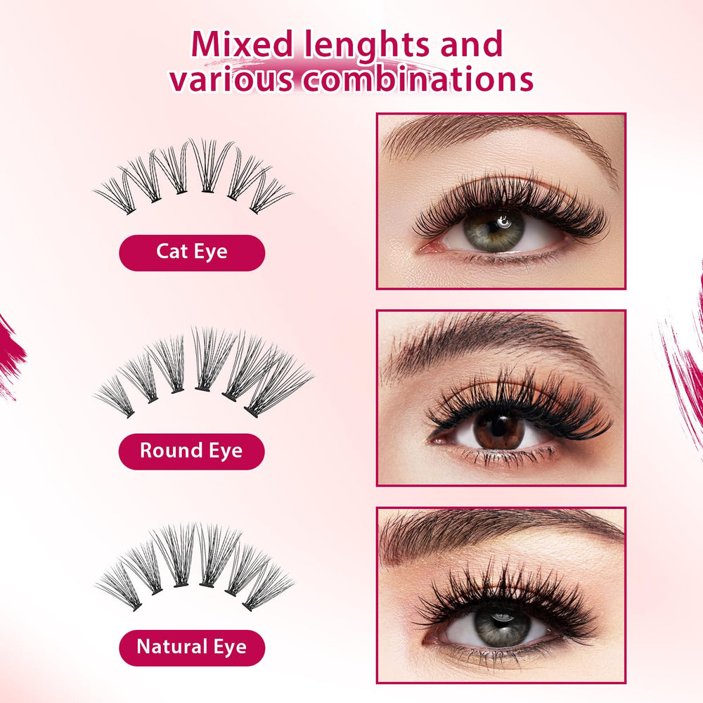 Bodermincer Lash Extension 10D/20D clusters for varied volume effects.