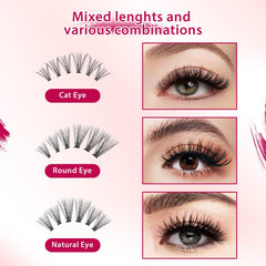 Bodermincer Lash Extension 10D/20D clusters for varied volume effects.