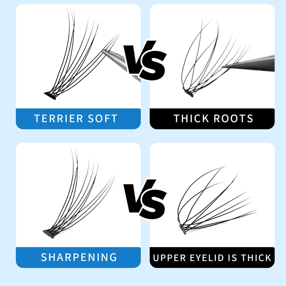 Bodermincer Lash Extension 12-14mm mixes for fuller volume.