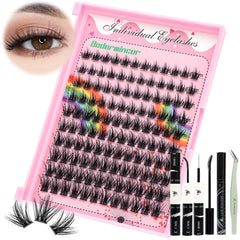 Bodermincer lashes clusters 10-12mm mixed for natural volume and flutter.