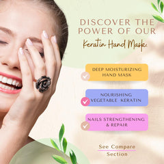 Bodipure Keratin Gloves wrap nails to support nail health.