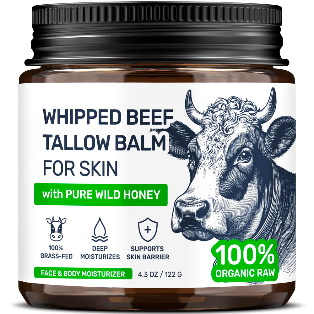 Body Art Beef Tallow Face Moisturizer jar ready for daily hydration.