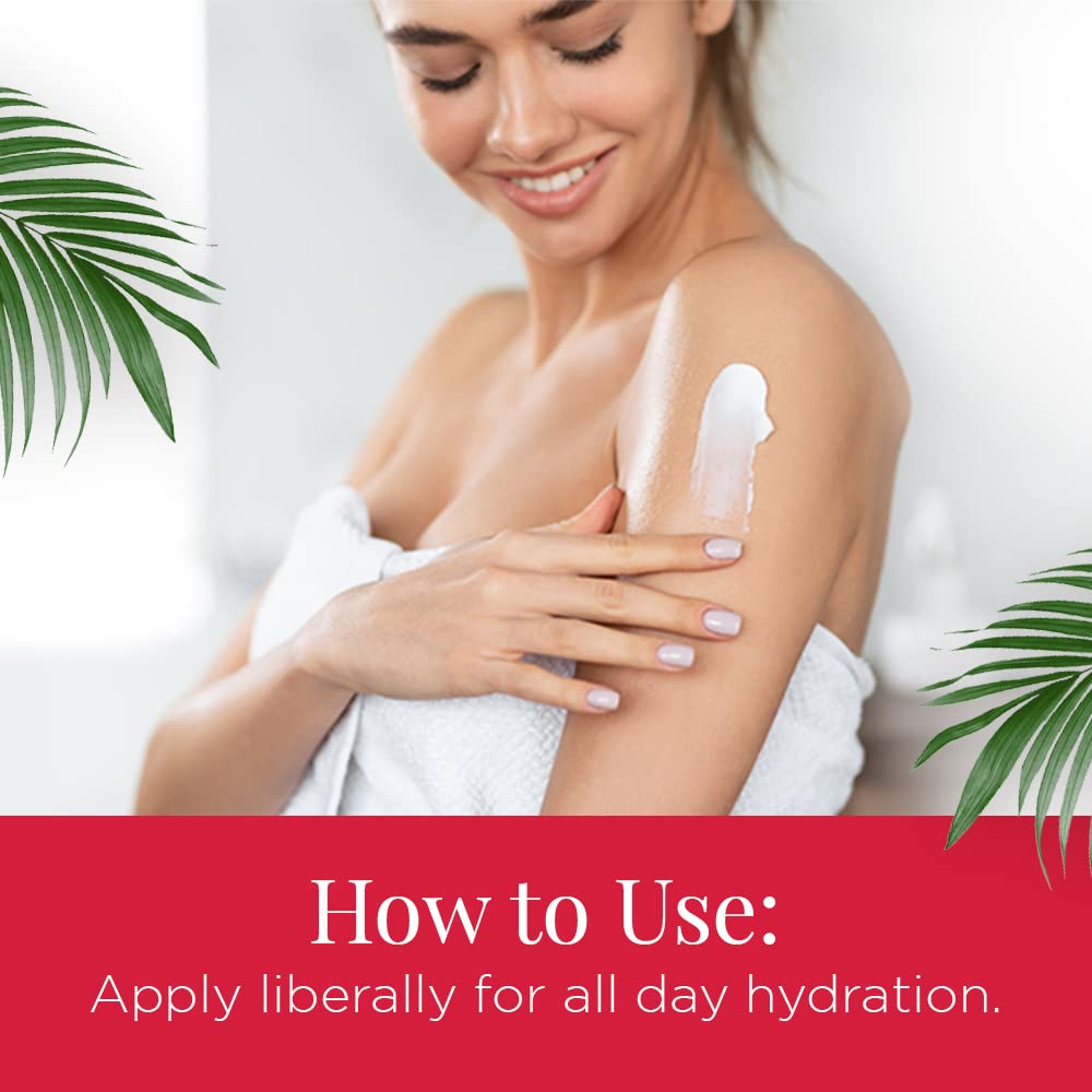 Body Drench Moisturizing Lotion ingredients panel featuring rosemary, nettle, cocoa butter, and jojoba for nourished skin.