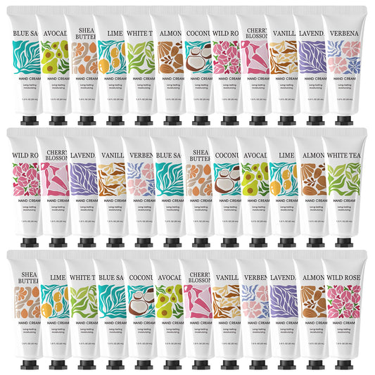 BODY & EARTH # LOVE 36-pack hand cream collection with twelve scents.