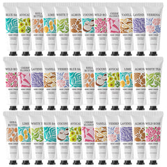 BODY & EARTH # LOVE 36-pack hand cream collection with twelve scents.