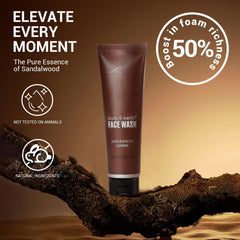 Body & Earth sandalwood body lotion jar nourishes and softens skin after shower