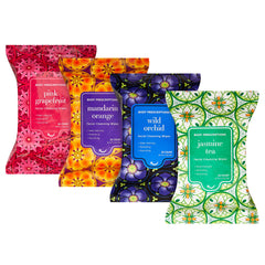 Body Prescriptions makeup remover wipes pack front shows bulk pack for on-the-go cleansing