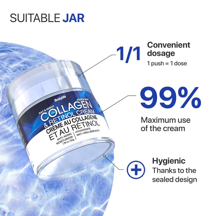 Bodylife Cream applied on cheek demonstrating smooth absorption.