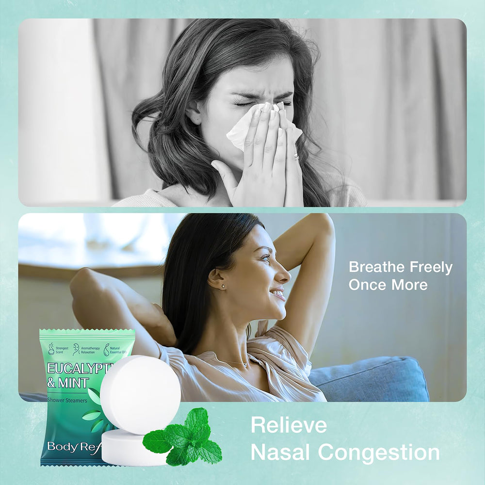 BodyRefresh eucalyptus mint steamers – steam release delivers invigoration.