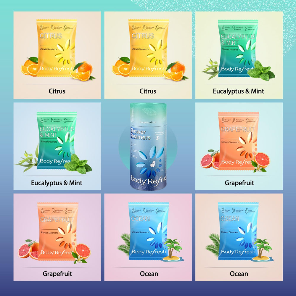BodyRefresh grapefruit close-up offering zesty scent for energizing start