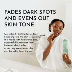 Bolden toner on a cotton pad showing gentle application