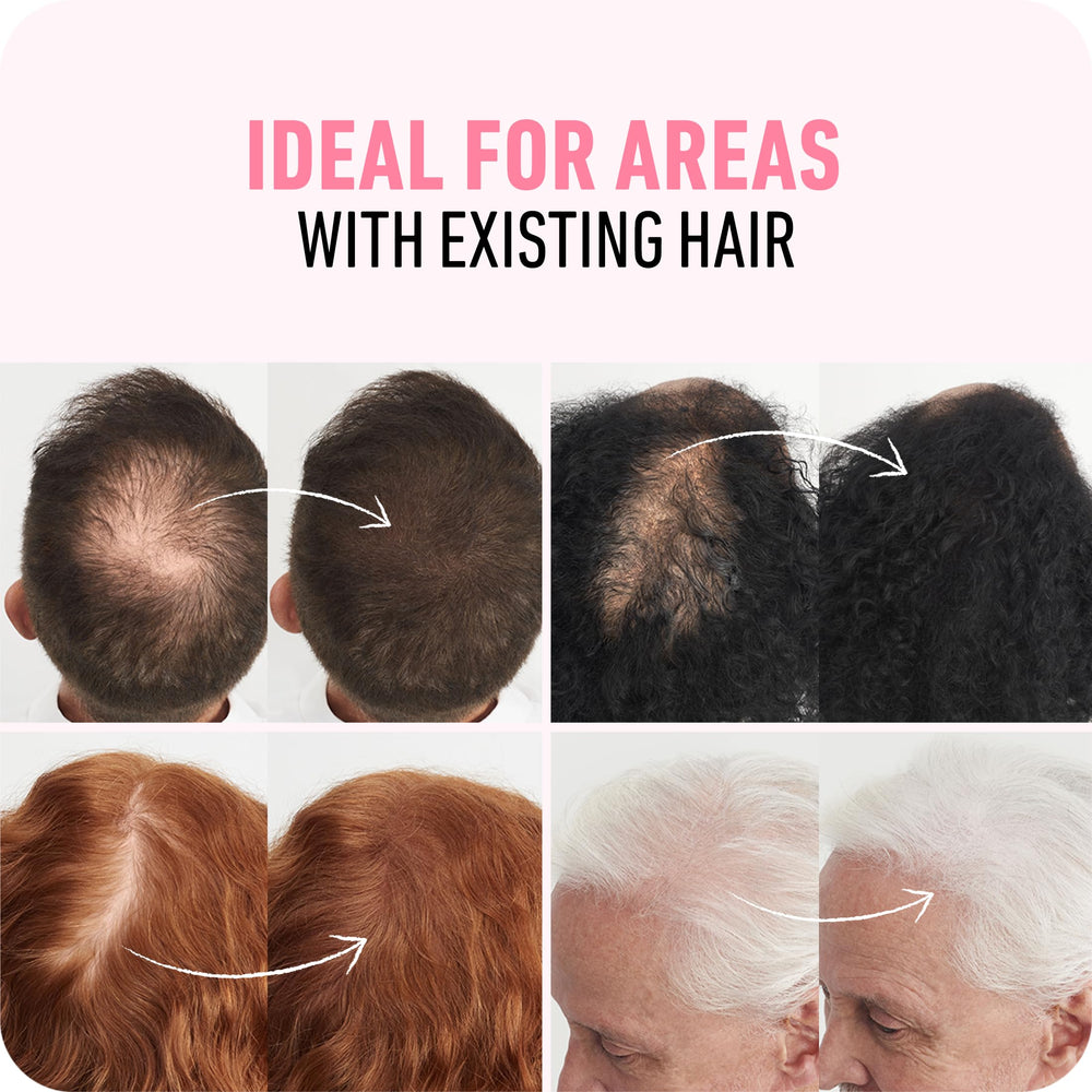 Boldify Hair Fibers shade swatches help choose the perfect color.