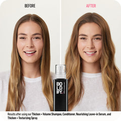 Boldify texture spray hair define helps natural, effortless style.
