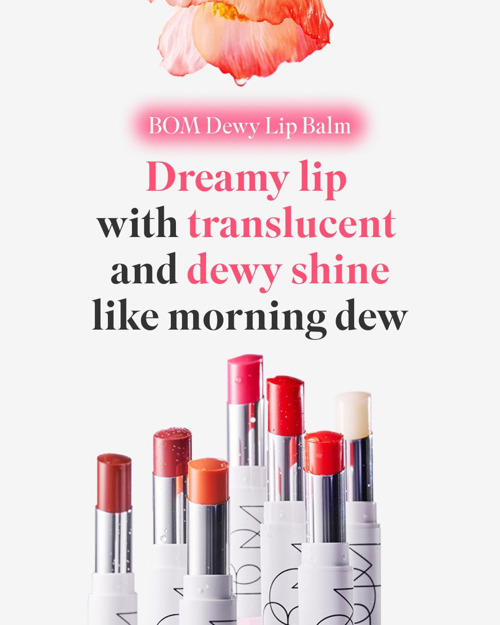 BOM cosmetics lip balm packaging highlights portable lip care on the go