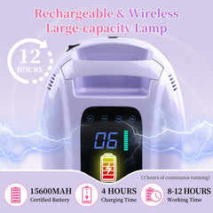 BOMOQING cordless design for easy mobility during nail sessions.