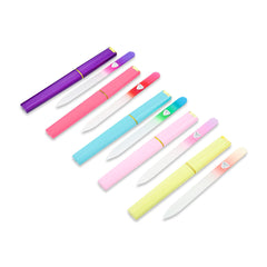 Travel-friendly Bona Fide Beauty nail file set ready for on-the-go care