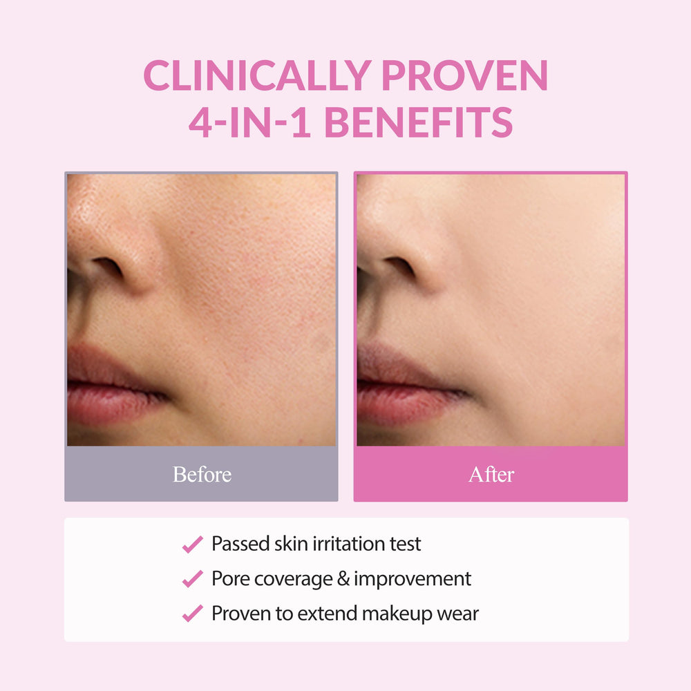 Korean-inspired Bonamedusa primer styling with pink-cap aesthetic