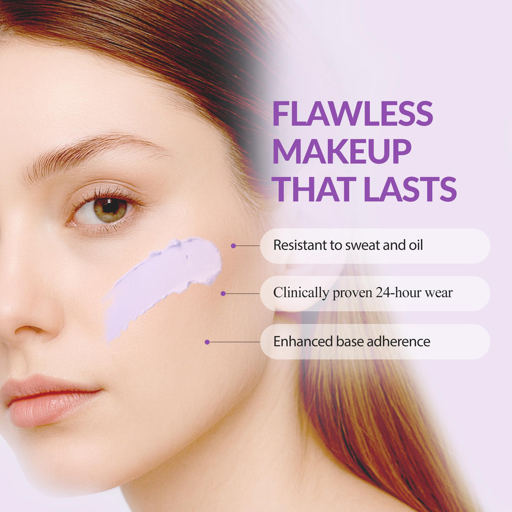 Bonamedusa primer swatch on skin reveals pore-filling potential.
