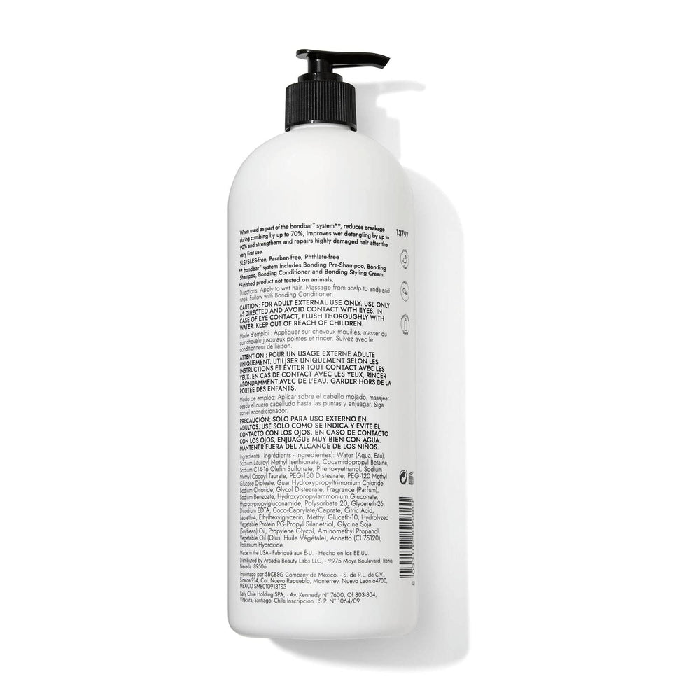 Bondbar Repairing Shampoo hair shine close-up emphasizes added moisture and gloss.