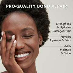 Bondbar Repairing Shampoo lather close-up shows creamy texture for even application.