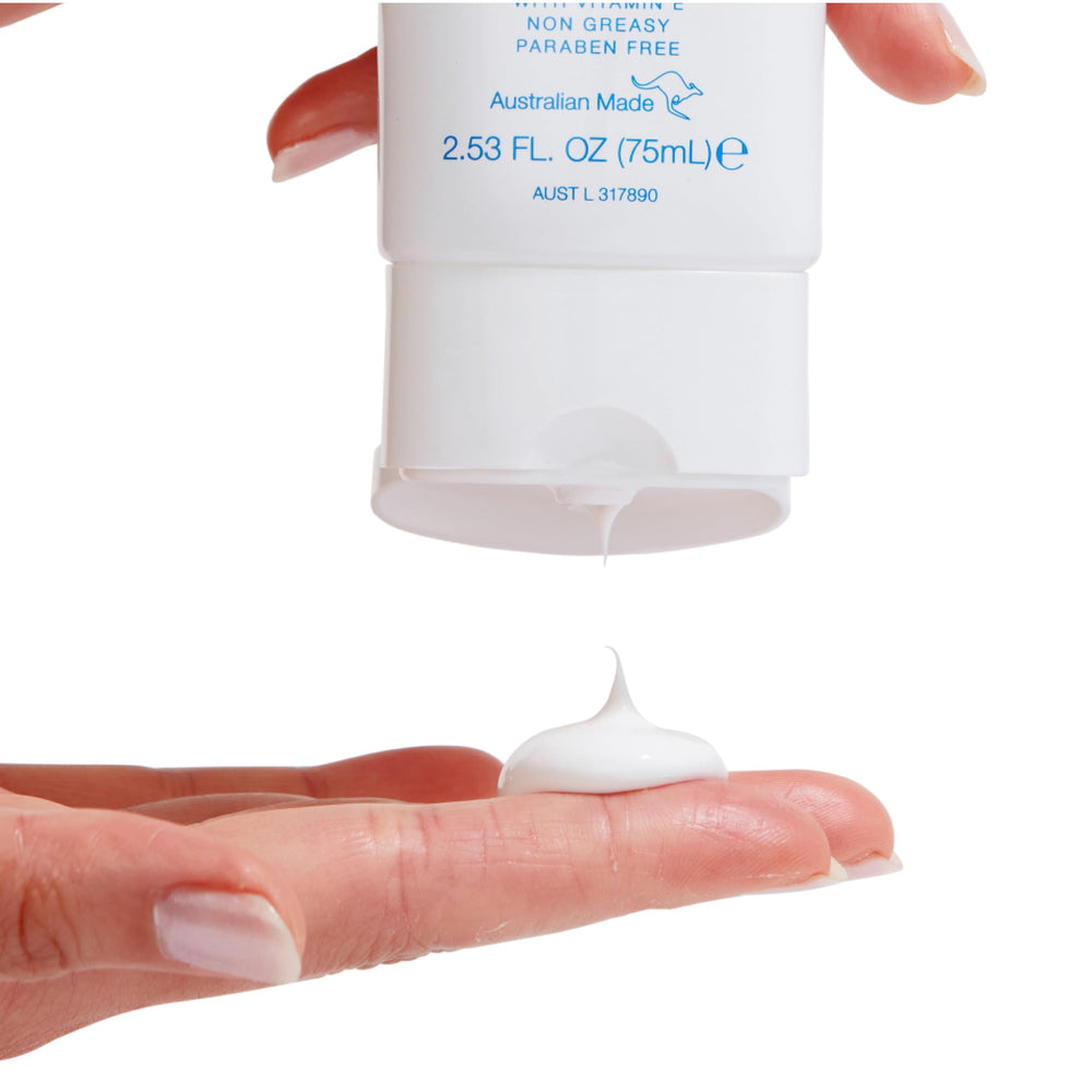 Bondi Sands fragrance-free sunscreen bottle back label with fragrance-free claims.