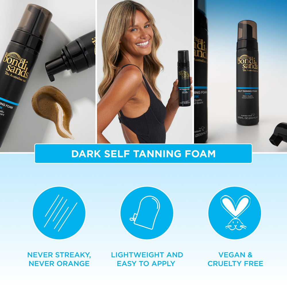 Bondi Sands swirl on skin showing the bronze shade developing.