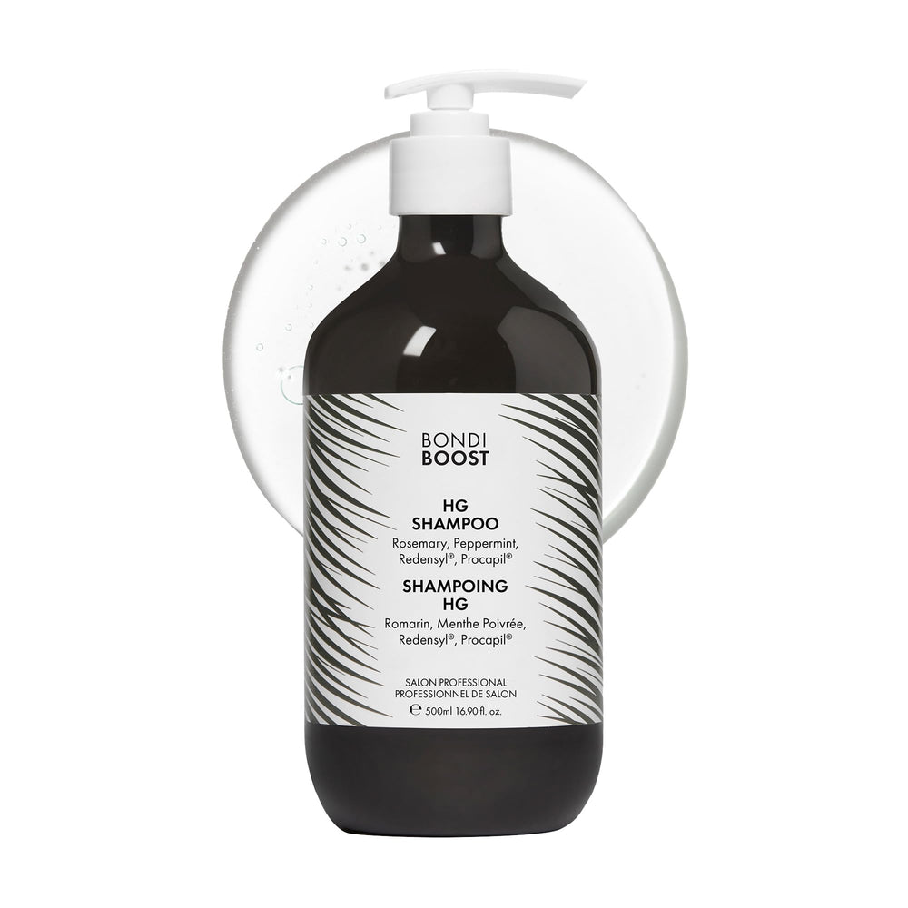 BONDIBOOST HG shampoo bottle for fuller-looking hair, daily use