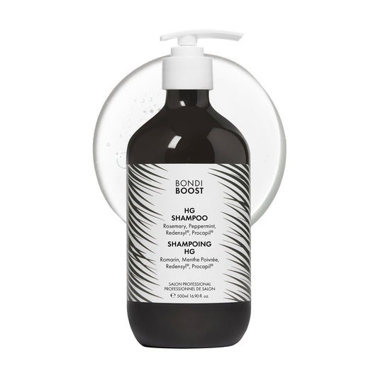 BONDIBOOST HG shampoo bottle for fuller-looking hair, daily use