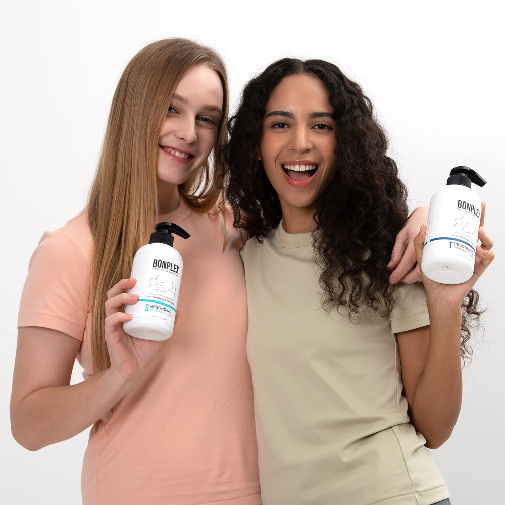 BONPLEX Gluten-free label communicates suitability for sensitive strands.