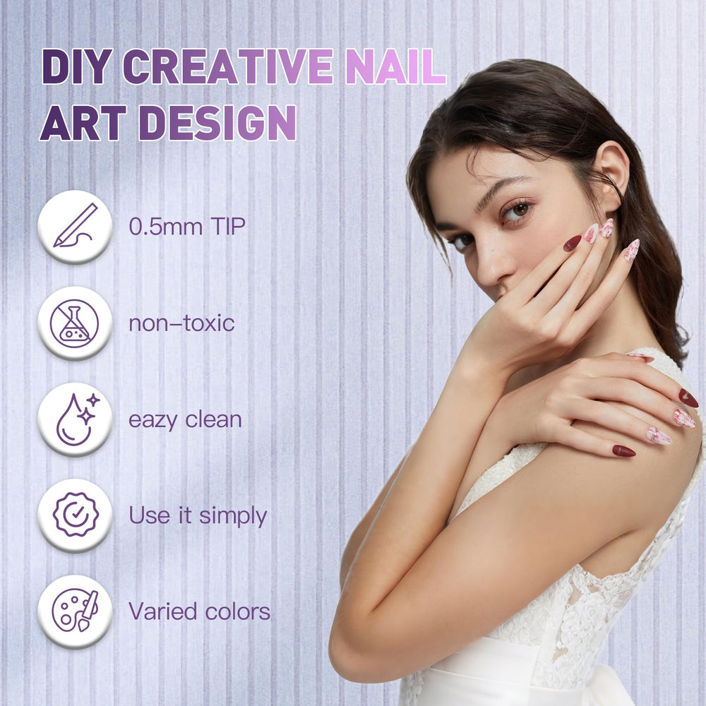 BONTOP nail art pens ideal for home DIY and salon use