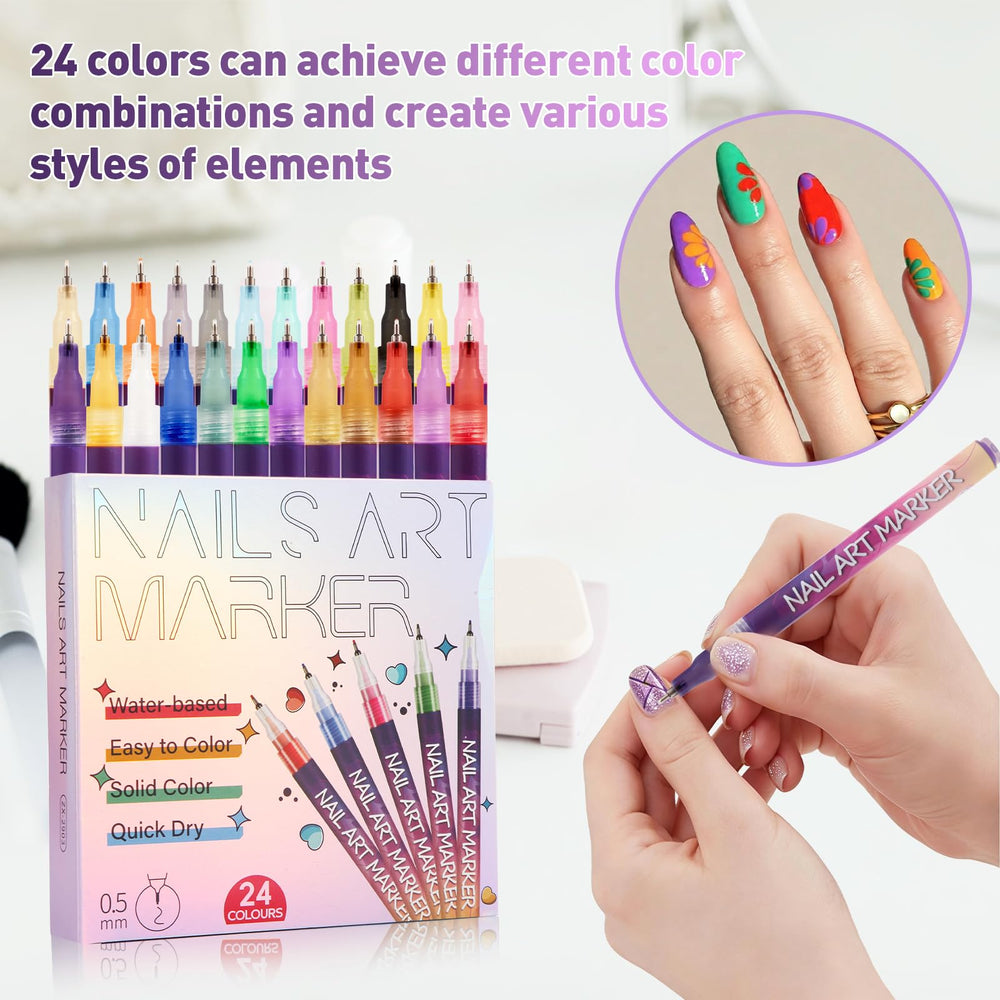 BONTOP markers used on paper and phone cases for crafts