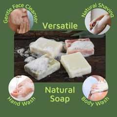 Bonuderm rosemary bar soap with fresh herbal fragrance and nourishing lather.