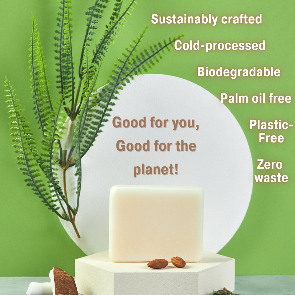 Bonuderm vegan non-toxic soap bar uses plant-based oils for clean routines.