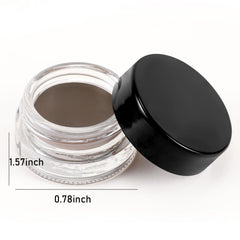 Boobeen waterproof finish test showing smudge resistant brows