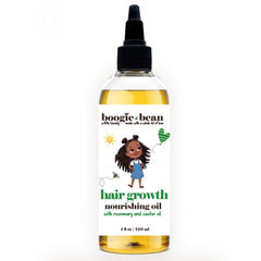 Boogie and Bean oil in leave-in-use shown for easy daily care