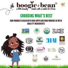 Kids with soft curls benefiting from gentle Boogie and Bean care