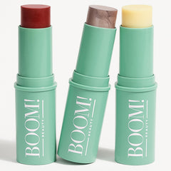 BOOM! Boomstick Trio Glo Moisturizer hydrates dry skin on the go.