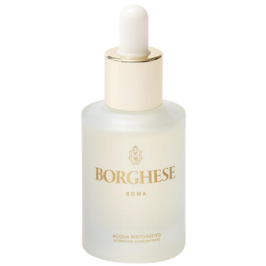 Borghese Acqua Ristorativo bottle ready for daily hydration