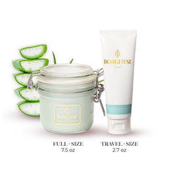 Borghese Advanced Fango Delicato Mud Mask texture swatch shows creamy clay for gentle cleansing.
